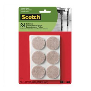 Scotch Felpa redonda SP804-NA Beige 1.5in 24/Pack