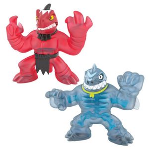 Figura Goo Jit Zu Pack De 2 Dino X-Ray Bones Vs Chomp Rojo 41120