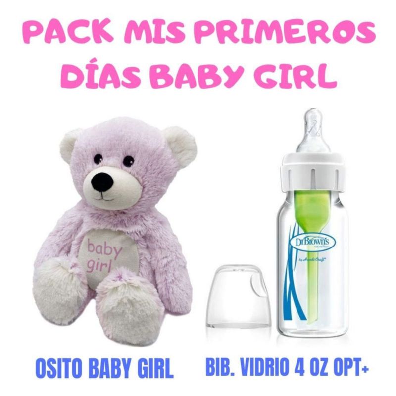 Pack Para Recién Nacido Mis Primeros Días Baby Girl Opt + Warmies