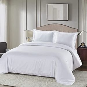 Set Cubre Duvet 1800 Hilos 2 Plazas Home Brands Blanco