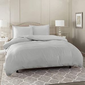 Set Cubre Duvet Bambú 2 Plazas Home Brands Gris Claro