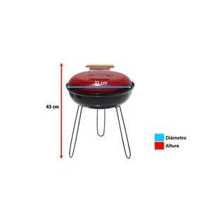 Parrilla Circular Mini Mr. Grill con Maletin