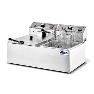 Freidora eléctrica doble sobre mesa Vfs-062