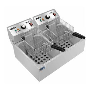 Freidora eléctrica doble sobre mesa Vfs-062