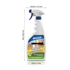 Brillador piso madera y laminado 700ml