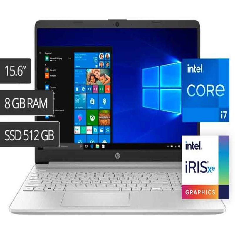 Laptop Hp 15 Dy2057la Core I7 1165g7 Ram 8gb32gb 512gb Ssd 156 Real Plaza 9999