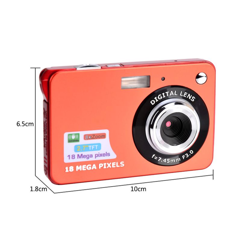 Mini cámara de bolsillo 18MP Tomtop D9769R Rojo - Real Plaza