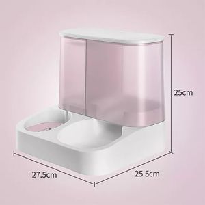 Alimentador Automatico para agua y comida Rosado