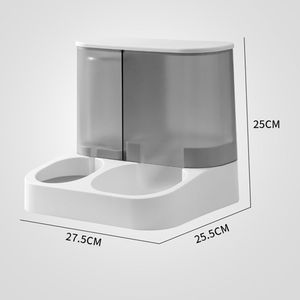 Alimentador Automatico para agua y comida Gris