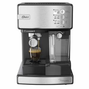 Cafetera Expresso Oster BVSTEM6603SS Prima Latte Plateada
