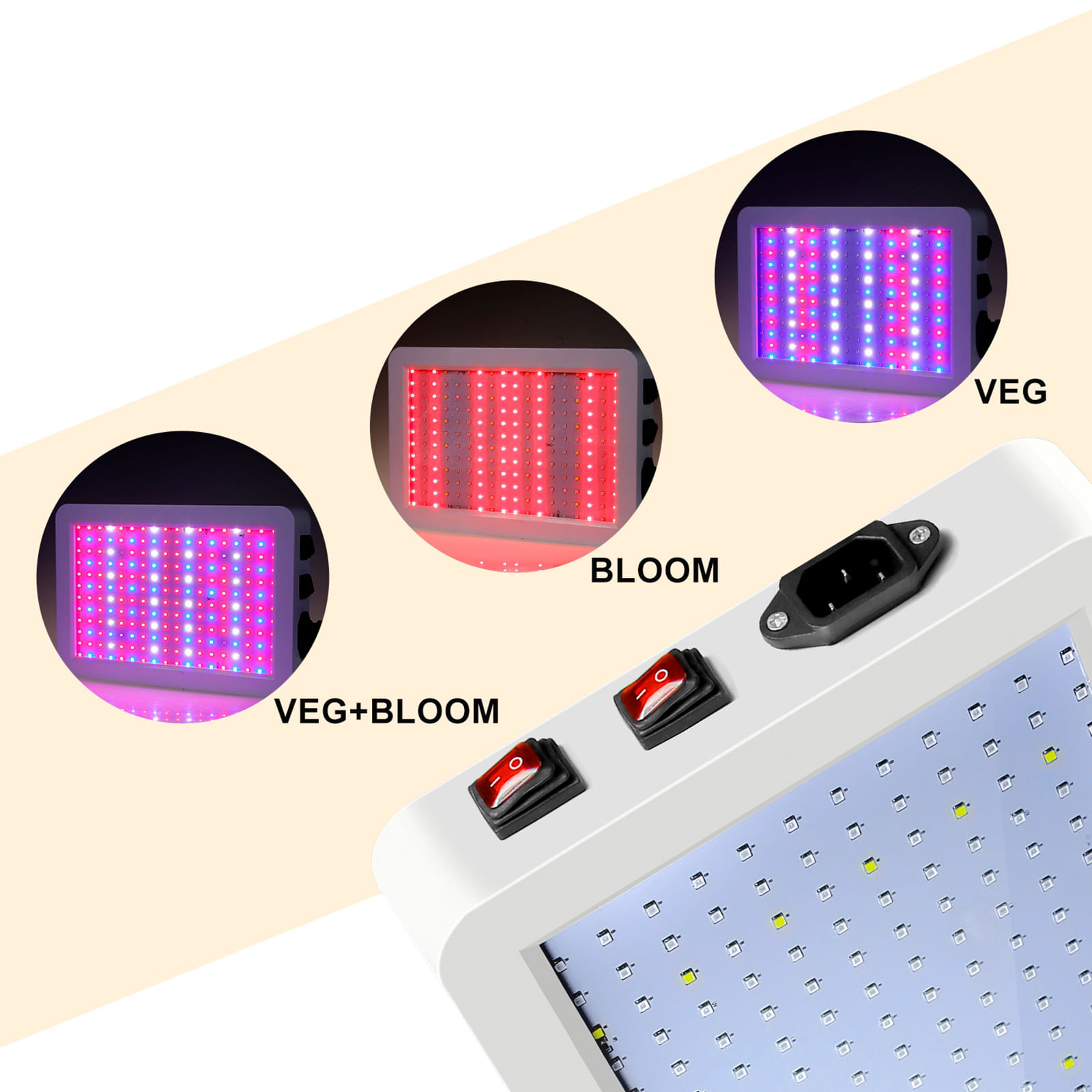 LED Grow Light Full Spectrum 312 LED L mparas de cultivo Panel LED Luz ...