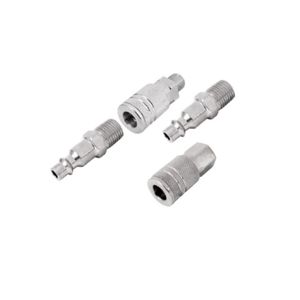 Juego De Coples Y Conectores Maxtool De Acero Cromado 4 Pzs