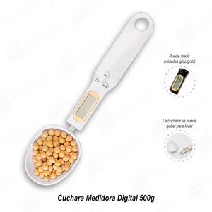 Cuchara Medidora Digital 500g Blanco