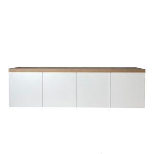Mueble De TV Osom! Muebles Modelo Minimal Color Blanco