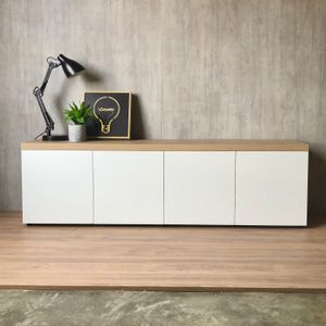 Mueble De TV Osom! Muebles Modelo Minimal Color Blanco