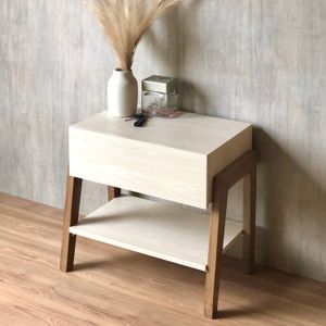 Velador Osom! Muebles Modelo Escandinavo Color Niebla