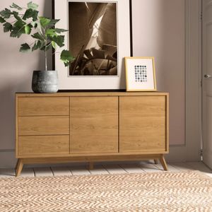 Recibidor Contemporáneo Escalar Marrón 145 cm