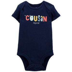 Body Carter's Manga Corta de Algodón Azul para Bebé Niño