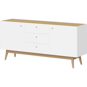 Recibidor Contemporáneo Zharik Blanco 160 cm