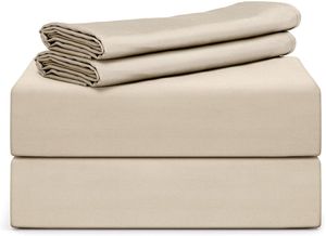 Set Sábanas Bambú 1.5 Plazas Beige