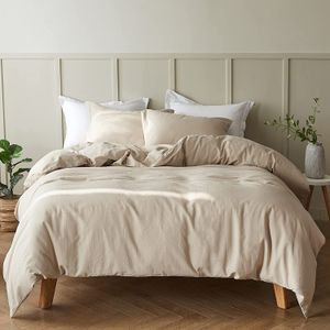 Set Cubre Duvet 1800 Hilos King Home Brands Beige