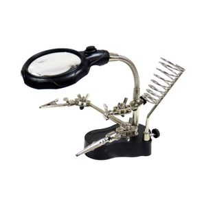 Soporte para Cautín con Lupa, Luz Led y Pinzas Wt-6375-Pk6 Westor Pack 6 Und