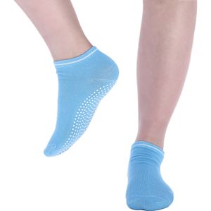 Medias Antideslizantes Marinera Danza Yoga Pilates Fitbox - Celeste