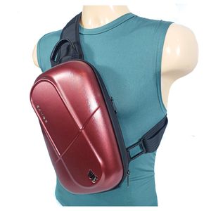 Morral Bange Futurista Metalico Rojo