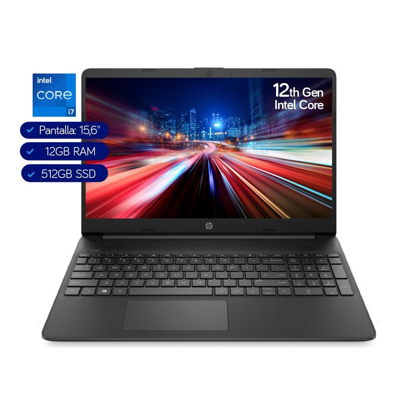 Laptop Hp 15 Dy5011la I7 1255u 12gb Ssd 512gb Hd 156 Freedos Garantía 1 Año 6h9f3la 3989