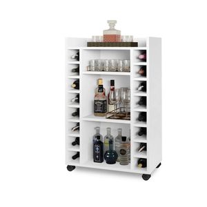 Mueble Bar para 16 Botellas Bonno Adega Blanco