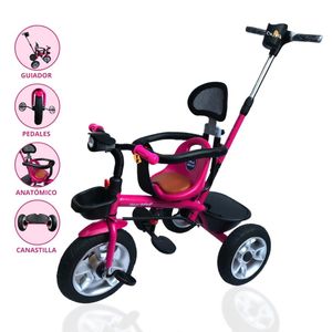 Triciclo Guiador Doux Bebe Ruota Rosado