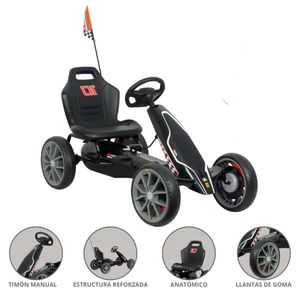 Carro a Pedal Ferrari Racing Negro