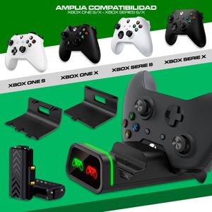 Base de Carga para Mandos Xbox Series X/S Xbox One/S/X + Baterías