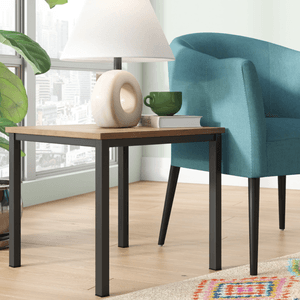 Mesa Auxiliar Industrial Kamoneé Nogal y Negro
