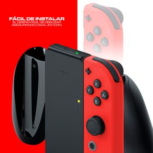 Joycon Grip con Power Bank para Nintendo Switch/Oled Negro