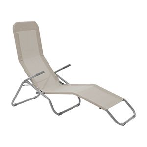 Reposera Fiesta metal + 2 Text 2 posiciones Taupe