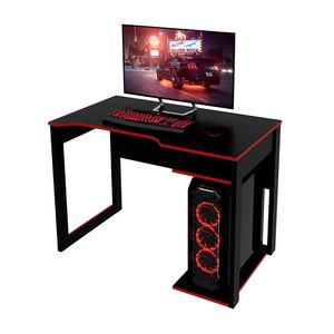 Escritorio Gamer Thonet MDP Negro/Azul Bonno