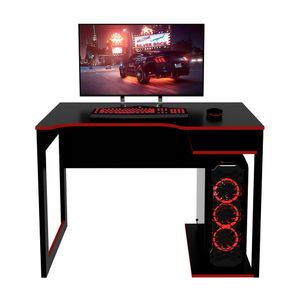 Escritorio Gamer Thonet MDP Negro/Azul Bonno