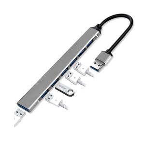 HUB USB 7 Puertos USB 3.0 de ALUMINIO para PC Laptop y Android