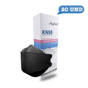 Mascarilla Mayfield Fish Kn95 Color Negro (cajax20 Unid)