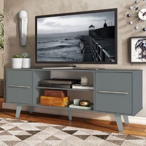 Centro De Entretenimiento Madesa Copenhaguen Hasta 55" Gris