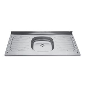 Lavadero Para Cocina Madesa De Acero Inoxidable 120 X 52 Cm