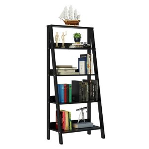 Mueble Biblioetca Librero Madesa Con 4 Niveles Negro