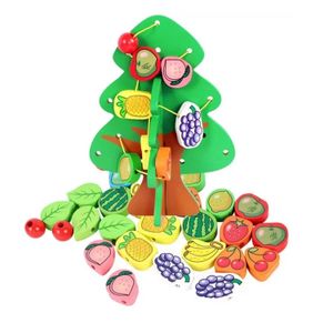 Juego Didáctico Arboles de Frutas con Cuentas