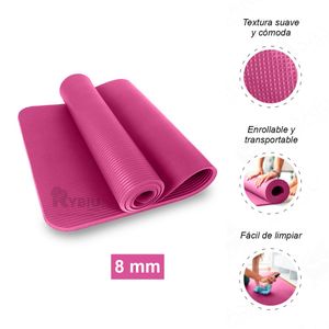 Home Yoga Mat 8mm Rosado