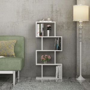 Estante Contemporáneo Finés Blanco 116cm