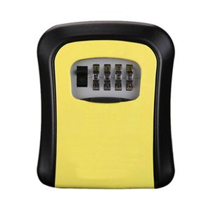 Caja de seguridad para almacenamiento de llaves Montaje en pared Tomtop OS5692Y XC-008 Yellow