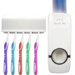 Dispensador Automatico de Pasta Dental Porta Cepillos