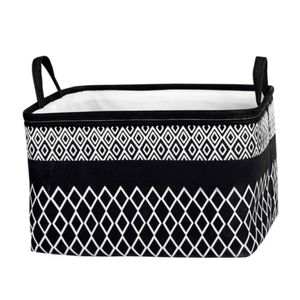 Bolsa Cesta de Almacenamiento Multiuso Organizador para Dormitorio Lavandería Negro