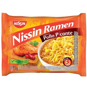 Sopa Ramén de Pollo Picante NISSIN Bolsa 85g